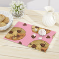 Chunky Chocolate Chip Glass Cutting Board - Pink Sweetheart