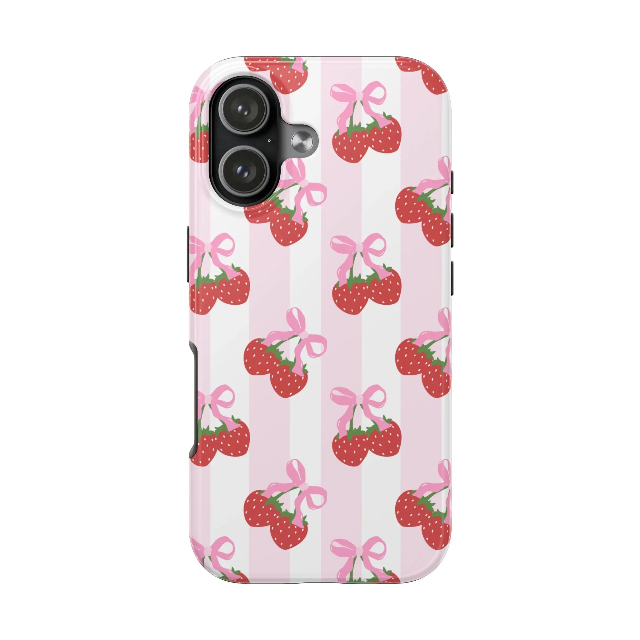 Strawberry Cherries Phone Case (Apple & Android) - Pink Sweetheart