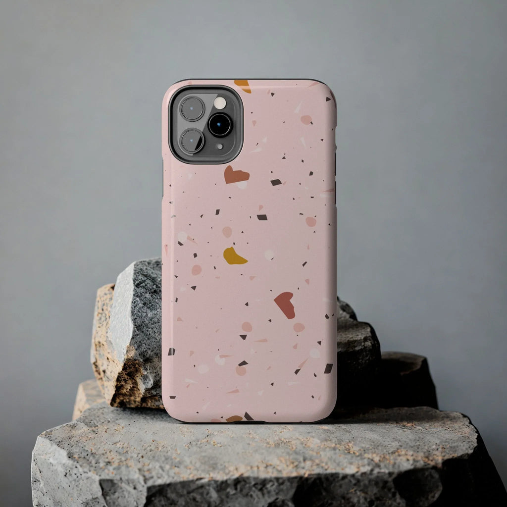 Pink Terrazzo Phone Case (Apple & Android) - Pink Sweetheart