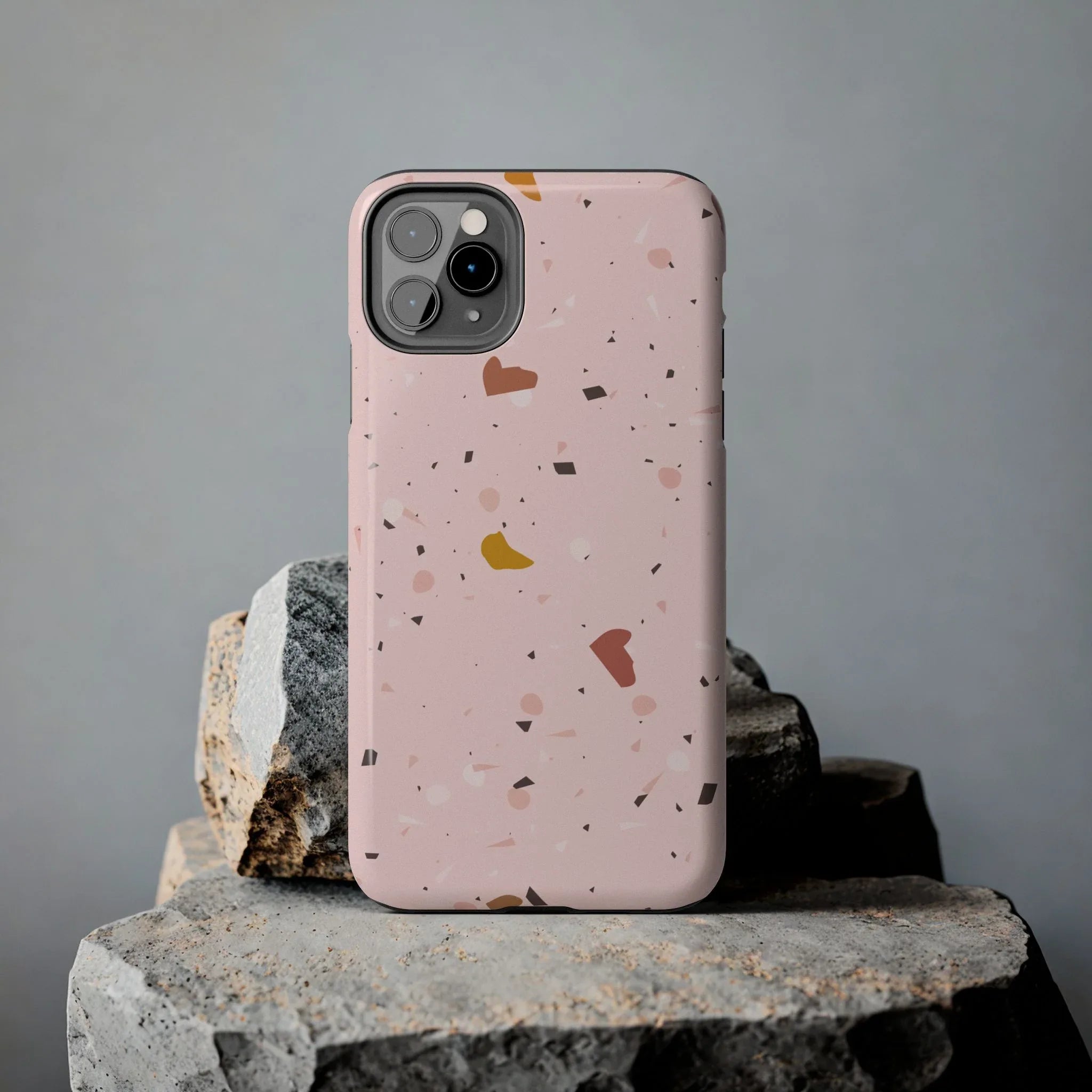 Pink Terrazzo Phone Case (Apple & Android) - Pink Sweetheart