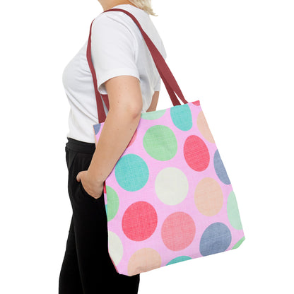 Sweet Candy Polka Dots Tote Bag