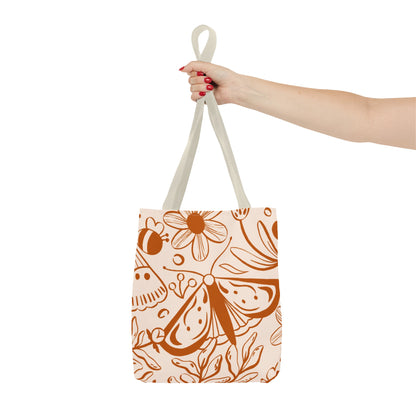 Autumn Butterfly Floral Tote Bag