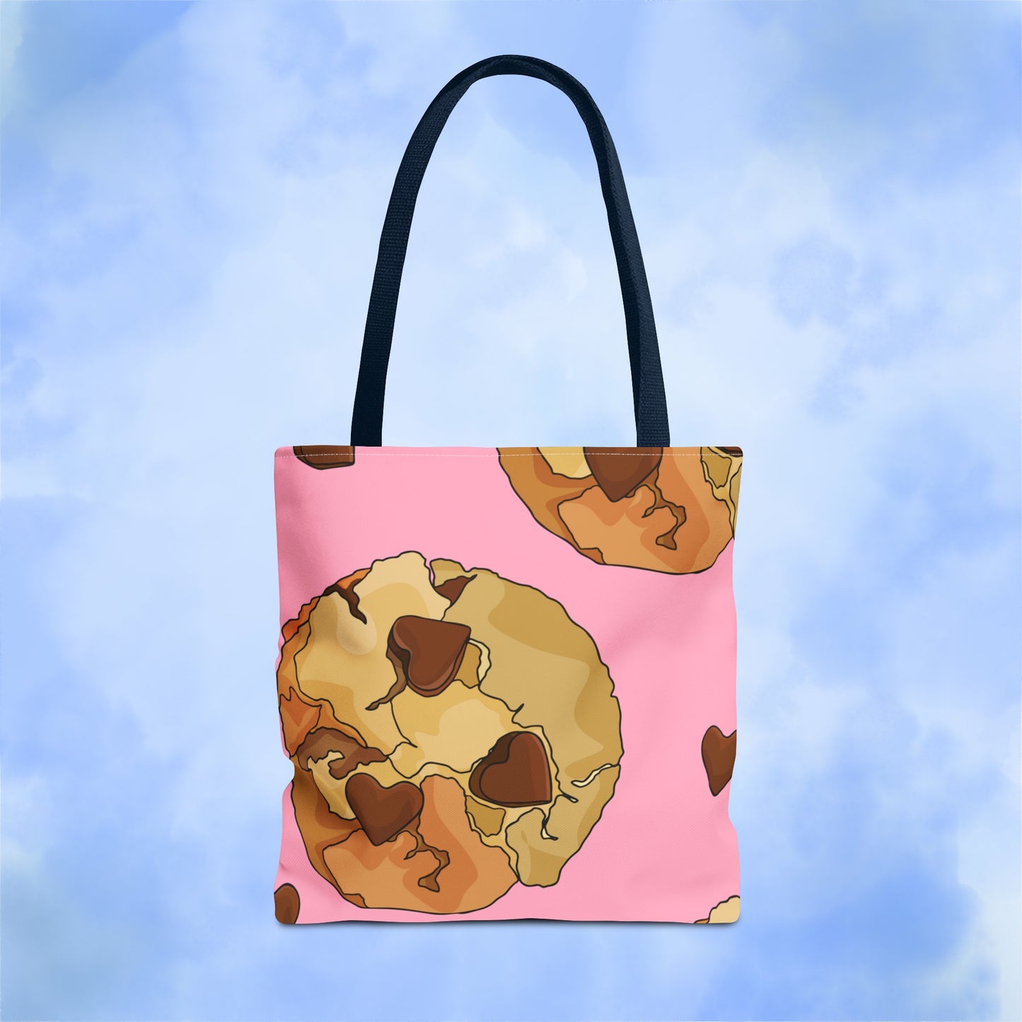 Chocolate Chip Heart Cookies Tote Bag