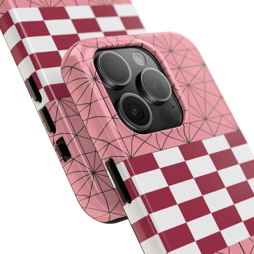 Geometric Kimono Tough Phone Case (Apple & Android) - Pink Sweetheart