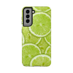 Green Citrus Lime Phone Case (Apple & Android) - Pink Sweetheart