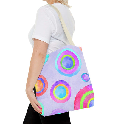 Abstract Painted Circles Tote Bag