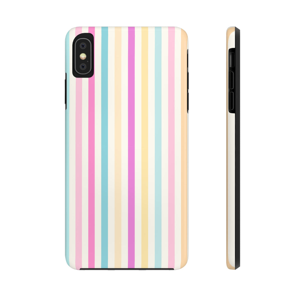 Pastel Candy Stripes Phone Cases (Apple & Android)