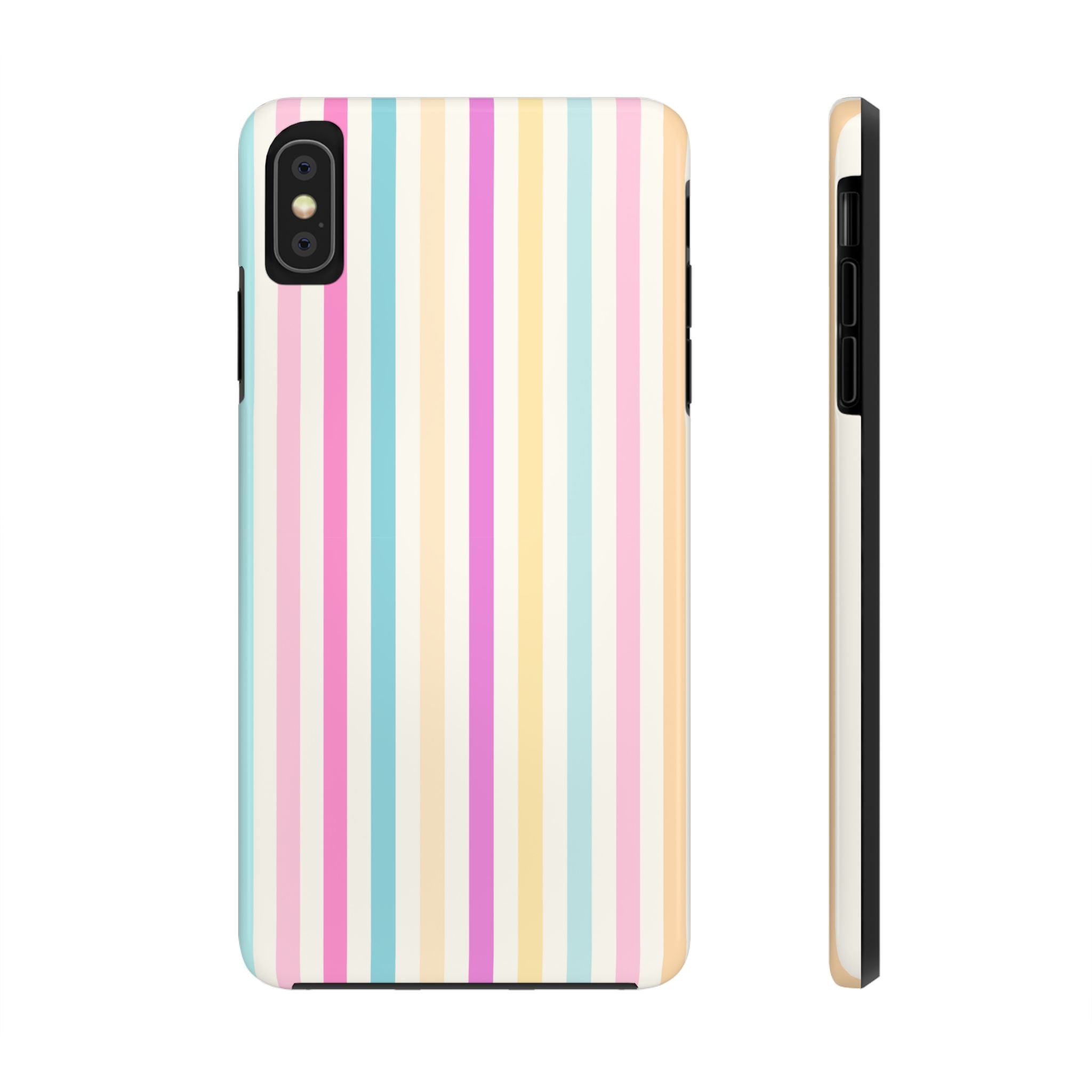 Pastel Candy Stripes Phone Cases (Apple & Android)