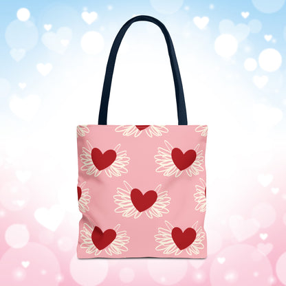 Valentine Hearts Tote Bag