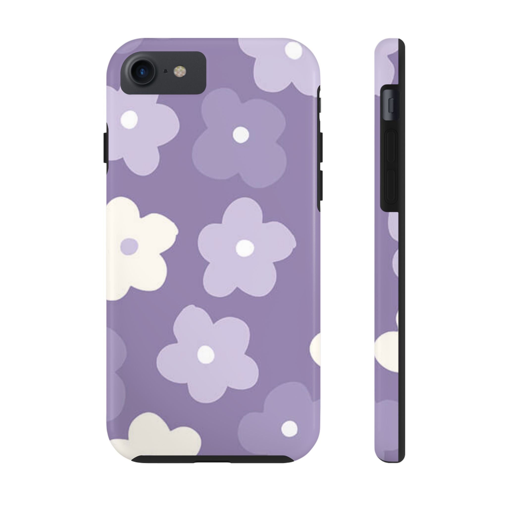 Pastel Purple Flowers Phone Case (Apple & Android)