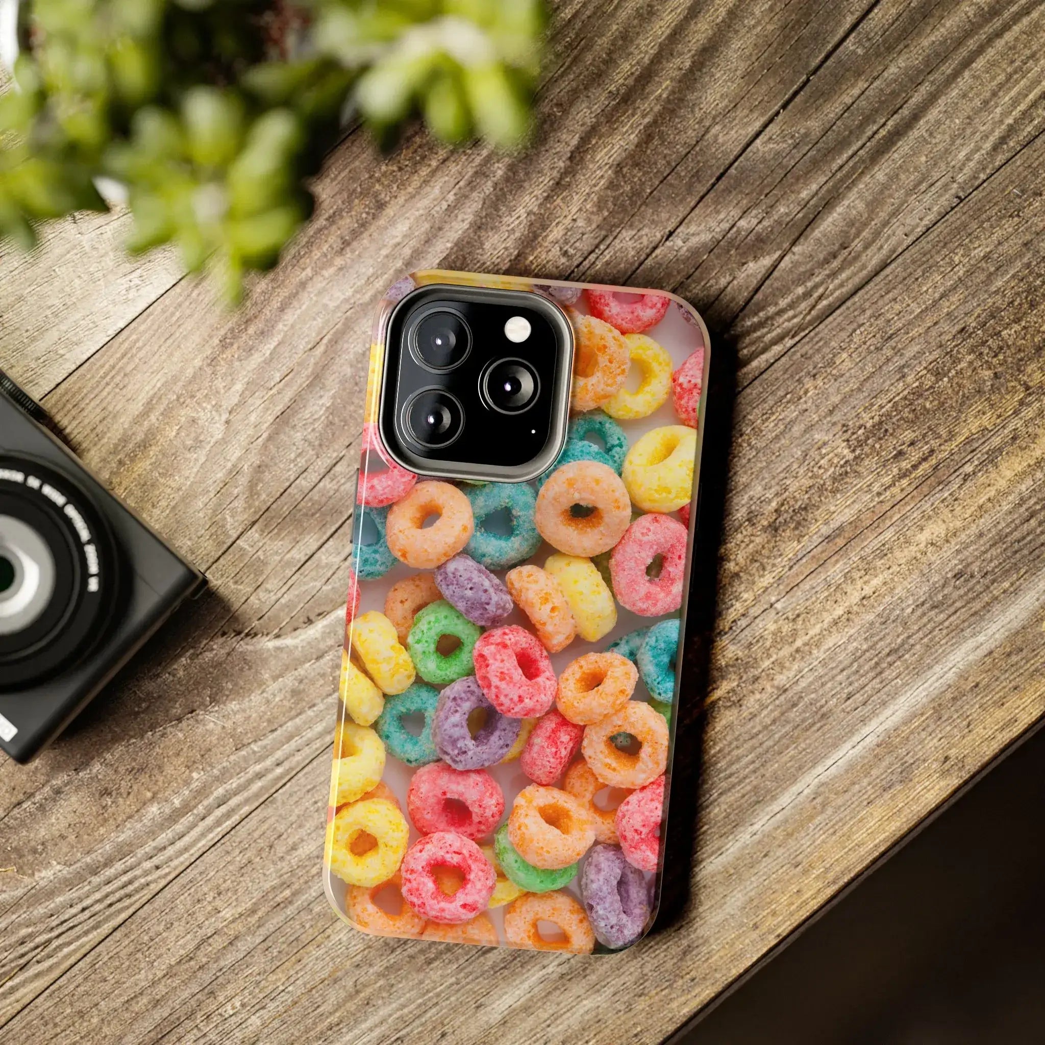 Morning Cereal Loops Phone Case (Apple & Android) - Pink Sweetheart
