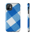Classic Blue Gingham Phone Case (Apple & Android)