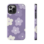 Pastel Purple Flowers Phone Case (Apple & Android) - Pink Sweetheart