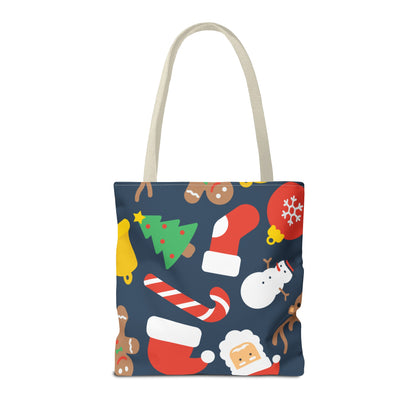 Jolly Christmas Pattern Tote Bag