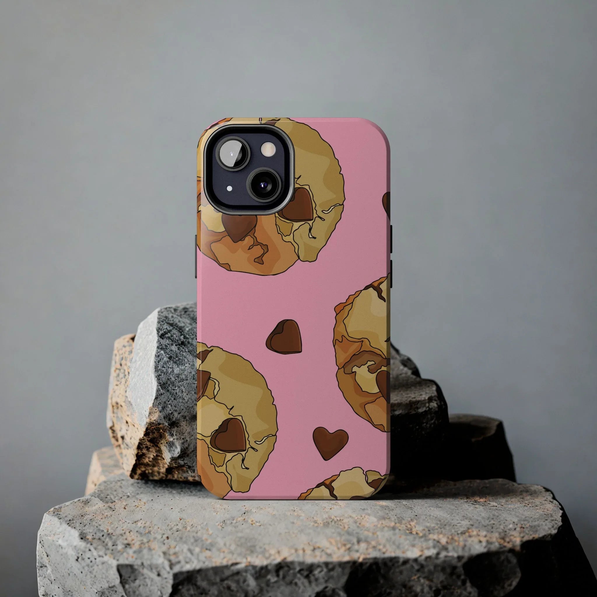 Chocolate Chip Cookies Phone Case (Apple & Android) - Pink Sweetheart