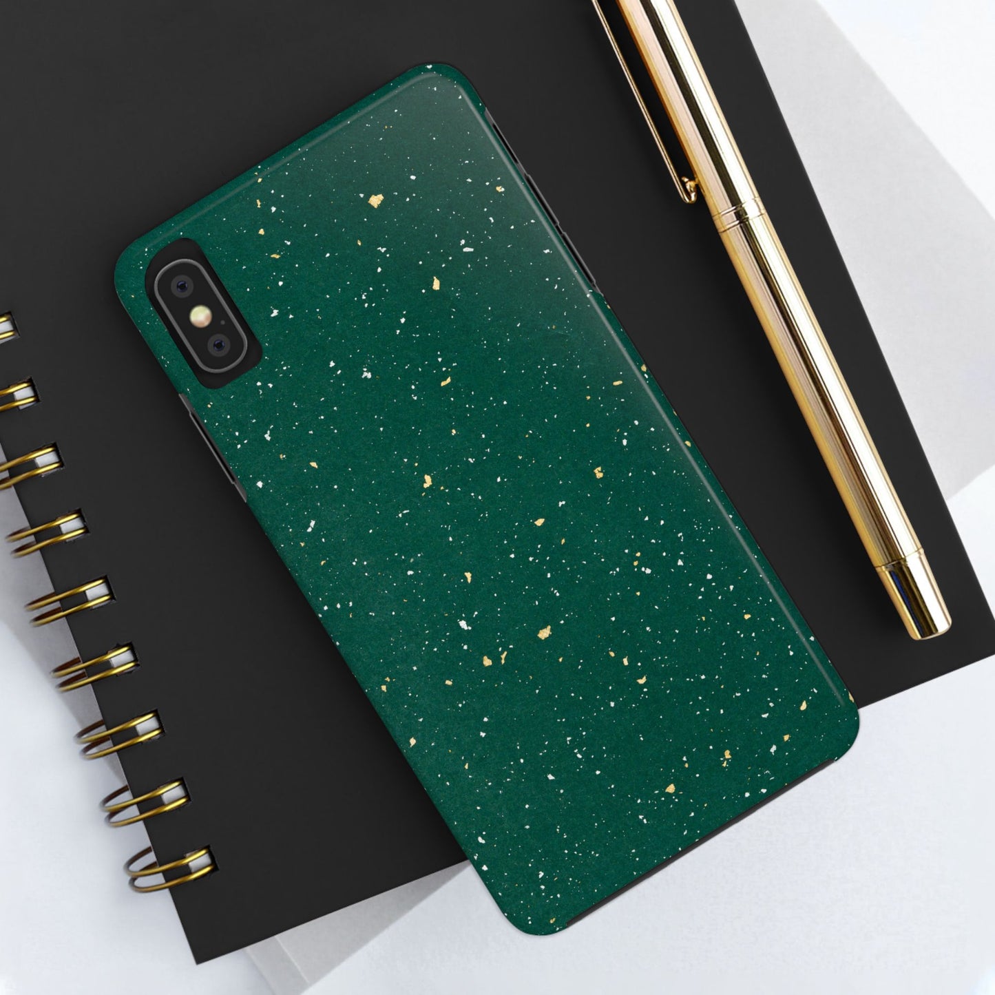 Emerald Gold Flecked Phone Case