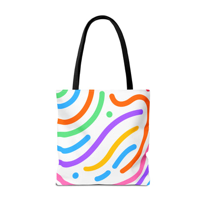 Colorful Doodle Swirl Tote Bag