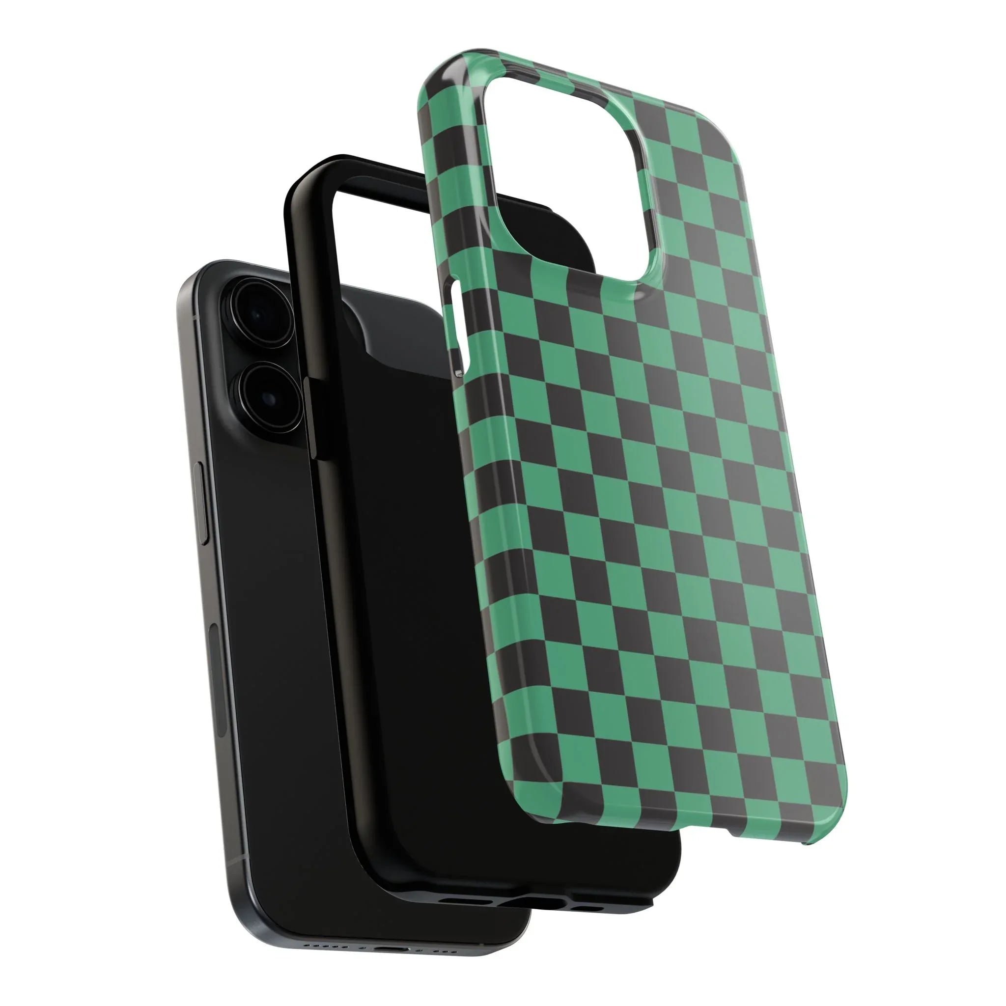 Checkered Kimono Tough Phone Case (Apple & Android) - Pink Sweetheart