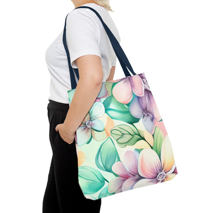 Lush Pastel Florals Tote Bag