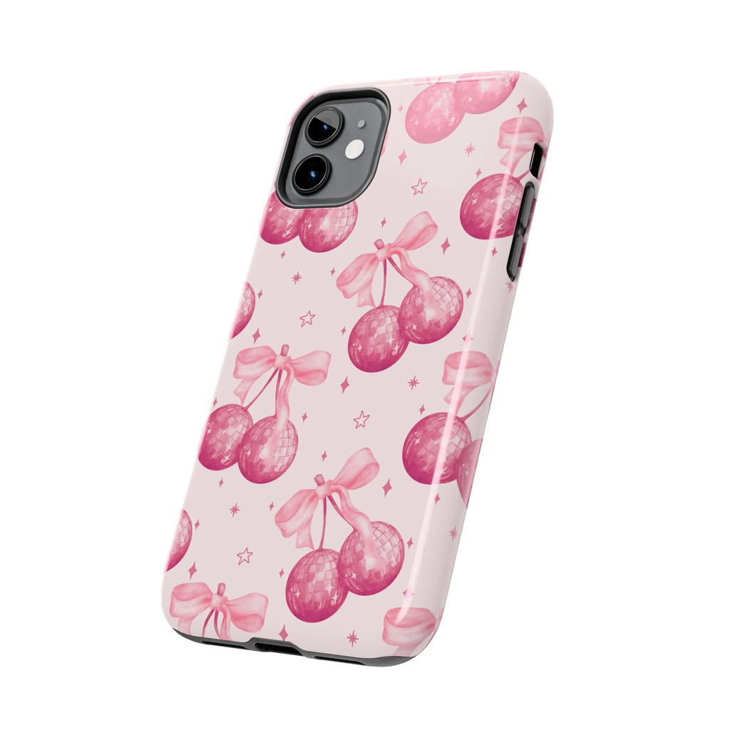 Disco Cherries Phone Case (Apple & Android) - Pink Sweetheart