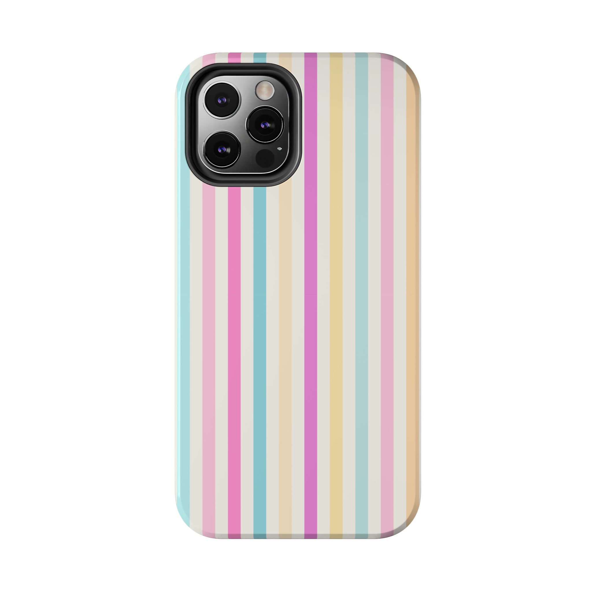 Pastel Candy Stripes Phone Cases (Apple & Android)