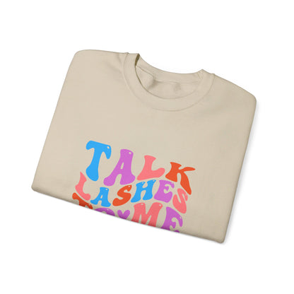 Talk Lashes to Me Unisex Heavy Blend™ Crewneck Sweatshirt