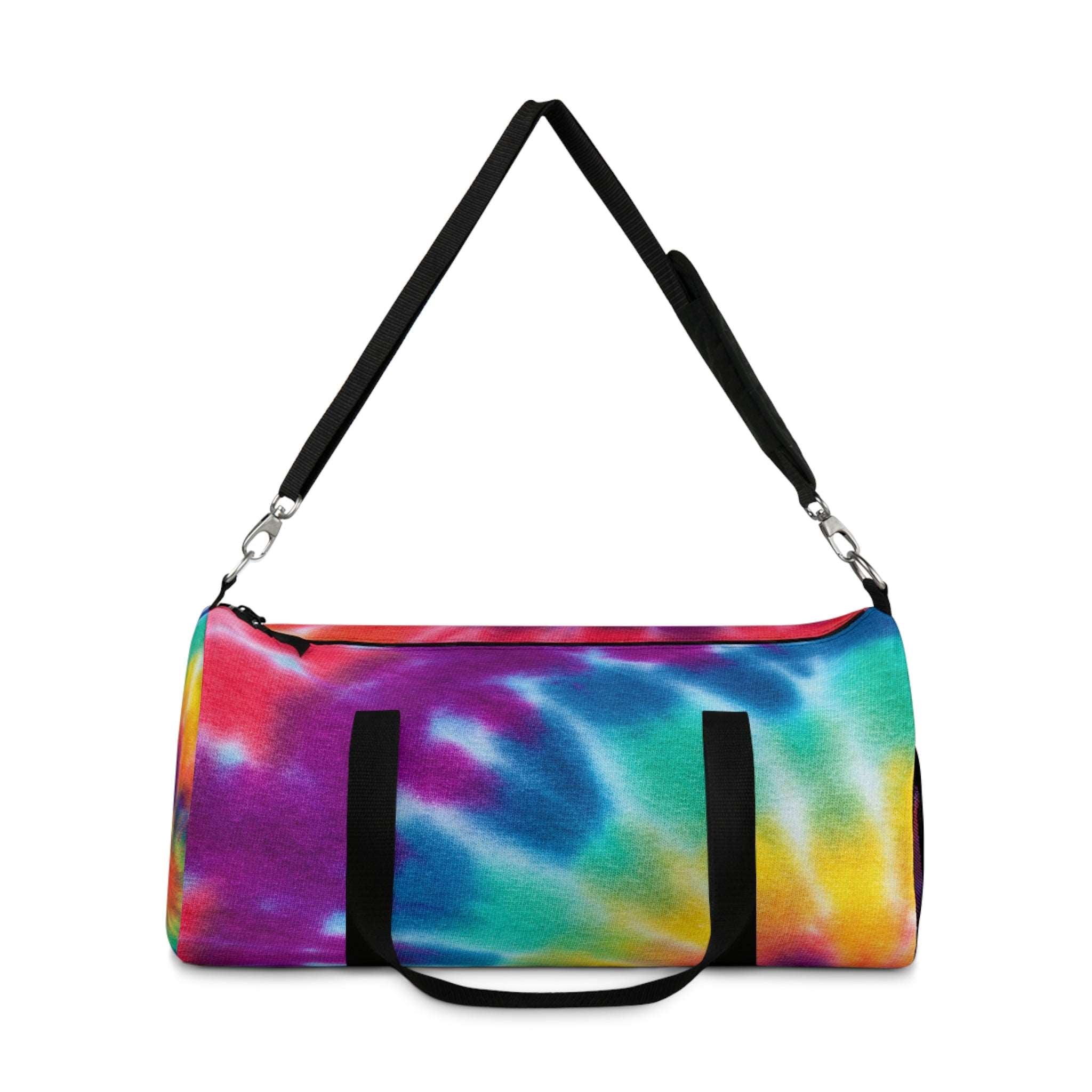 Colorful Tie-Dye Duffel Bag
