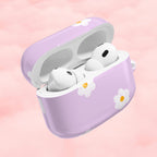 Purple Daisy Floral AirPod Case