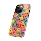 Morning Cereal Loops Phone Case (Apple & Android) - Pink Sweetheart