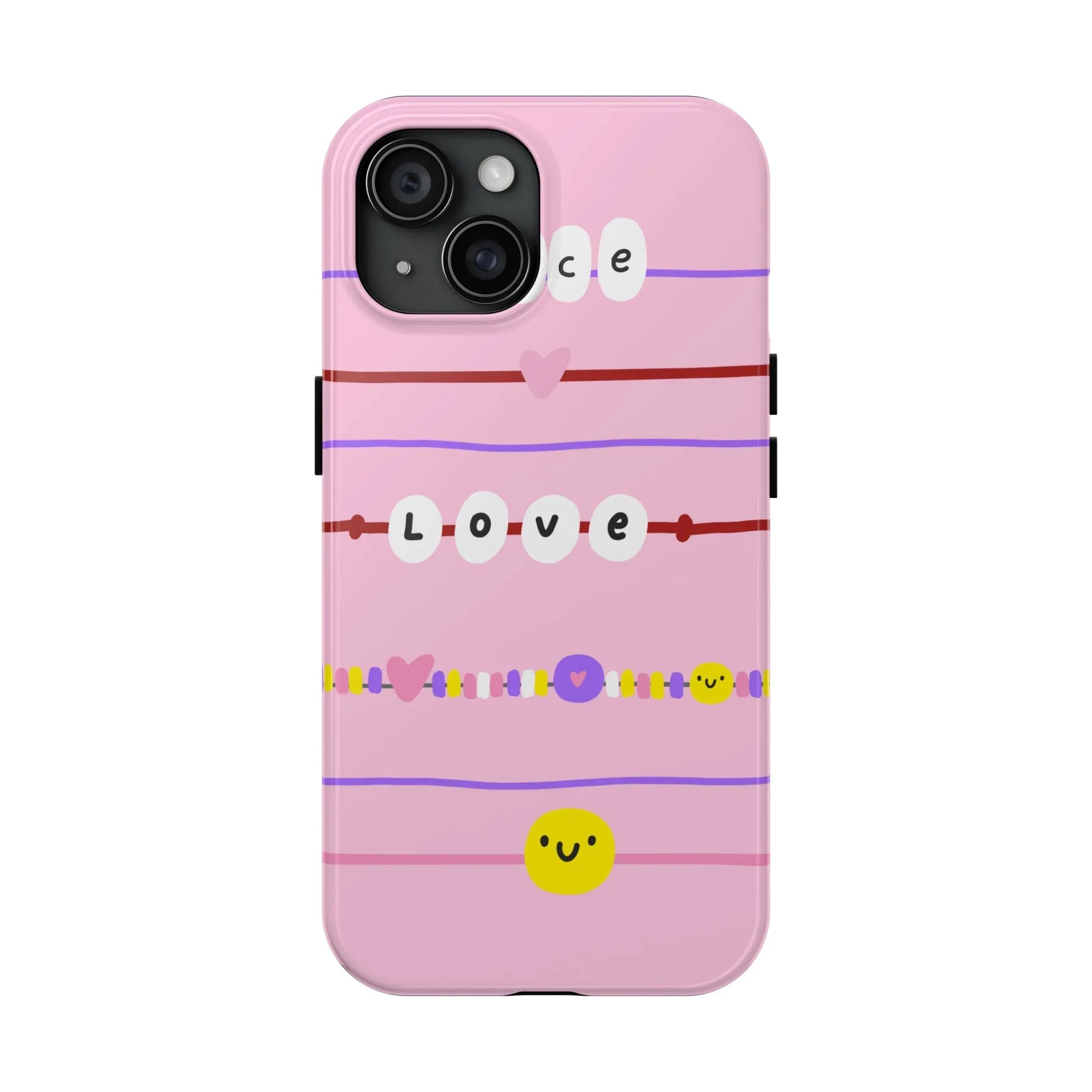 Bestie Bracelets Phone Case (Apple & Android) - Pink Sweetheart