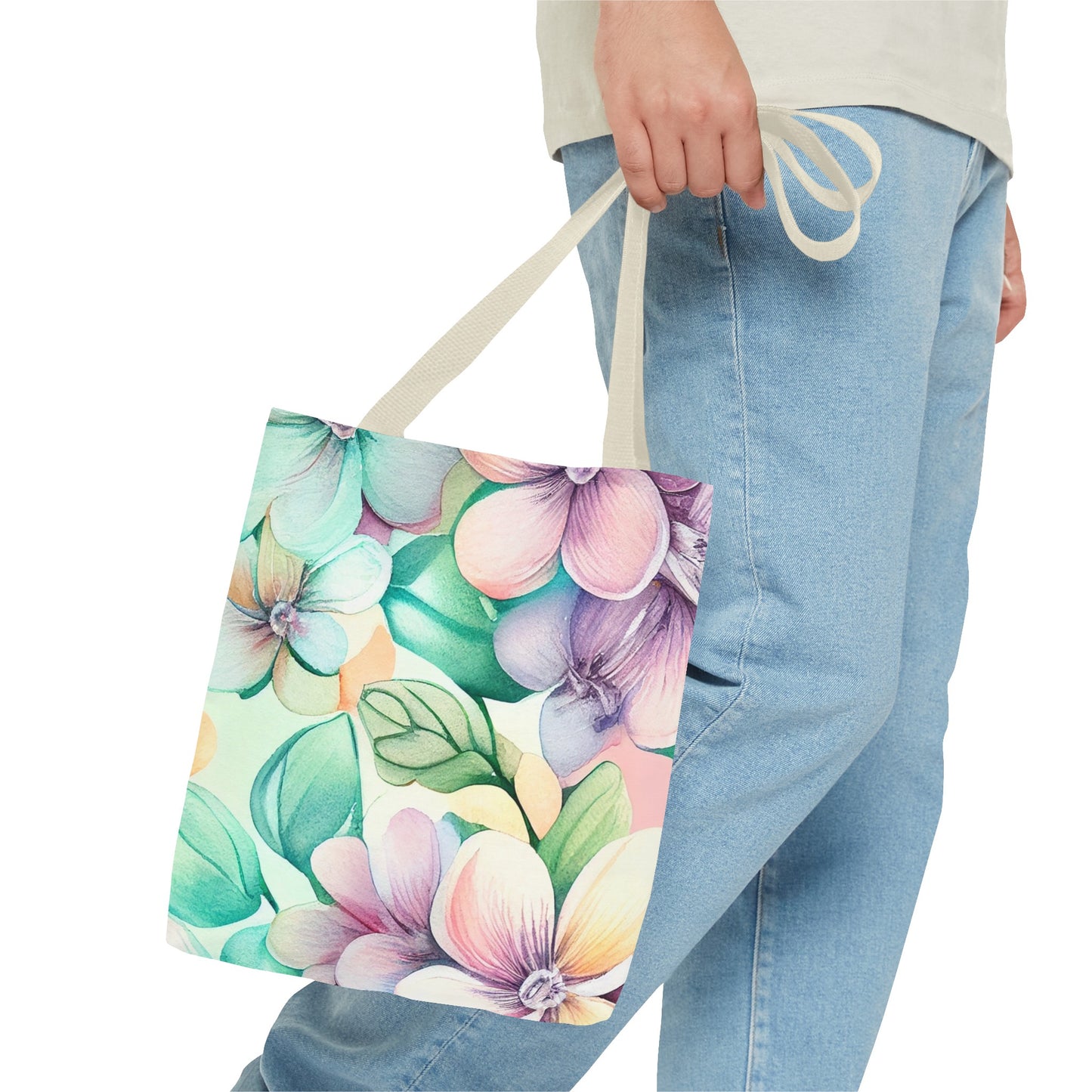 Lush Pastel Florals Tote Bag