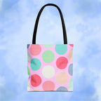 Sweet Candy Polka Dots Tote Bag