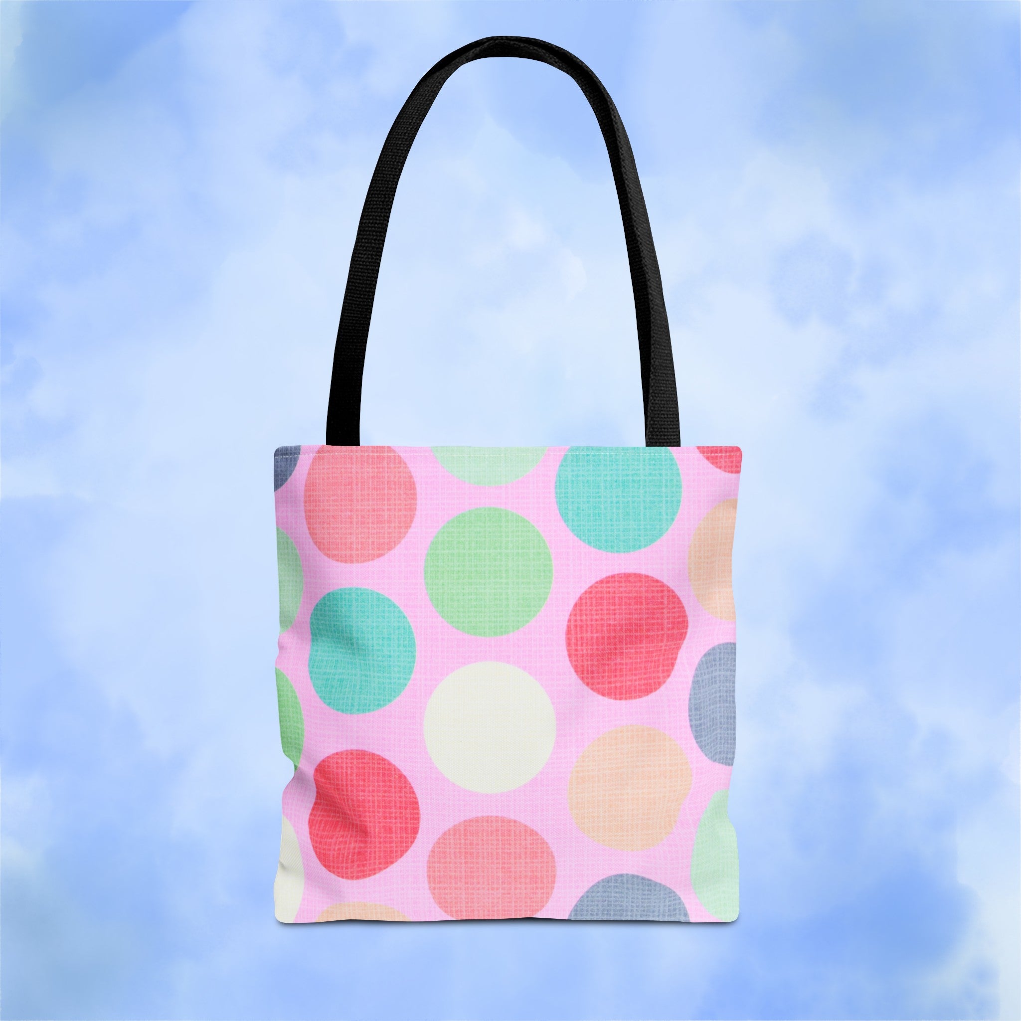 Sweet Candy Polka Dots Tote Bag