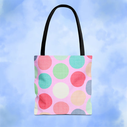 Sweet Candy Polka Dots Tote Bag