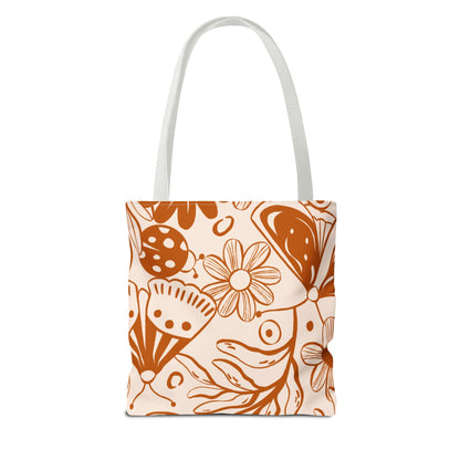 Autumn Butterfly Floral Tote Bag