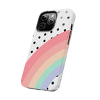 Polka Dot Rainbow Phone Case (Apple & Android) - Pink Sweetheart