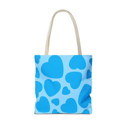 Blue Hearts Tote Bag