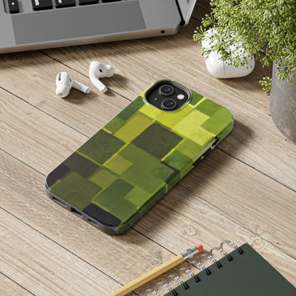 Chartreuse Patchwork Phone Case