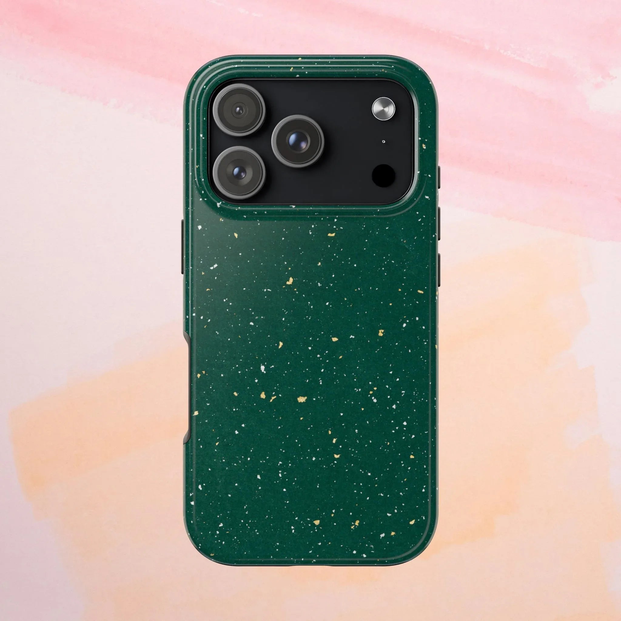 Emerald Gold Flecked Phone Case (Apple & Android) - Pink Sweetheart