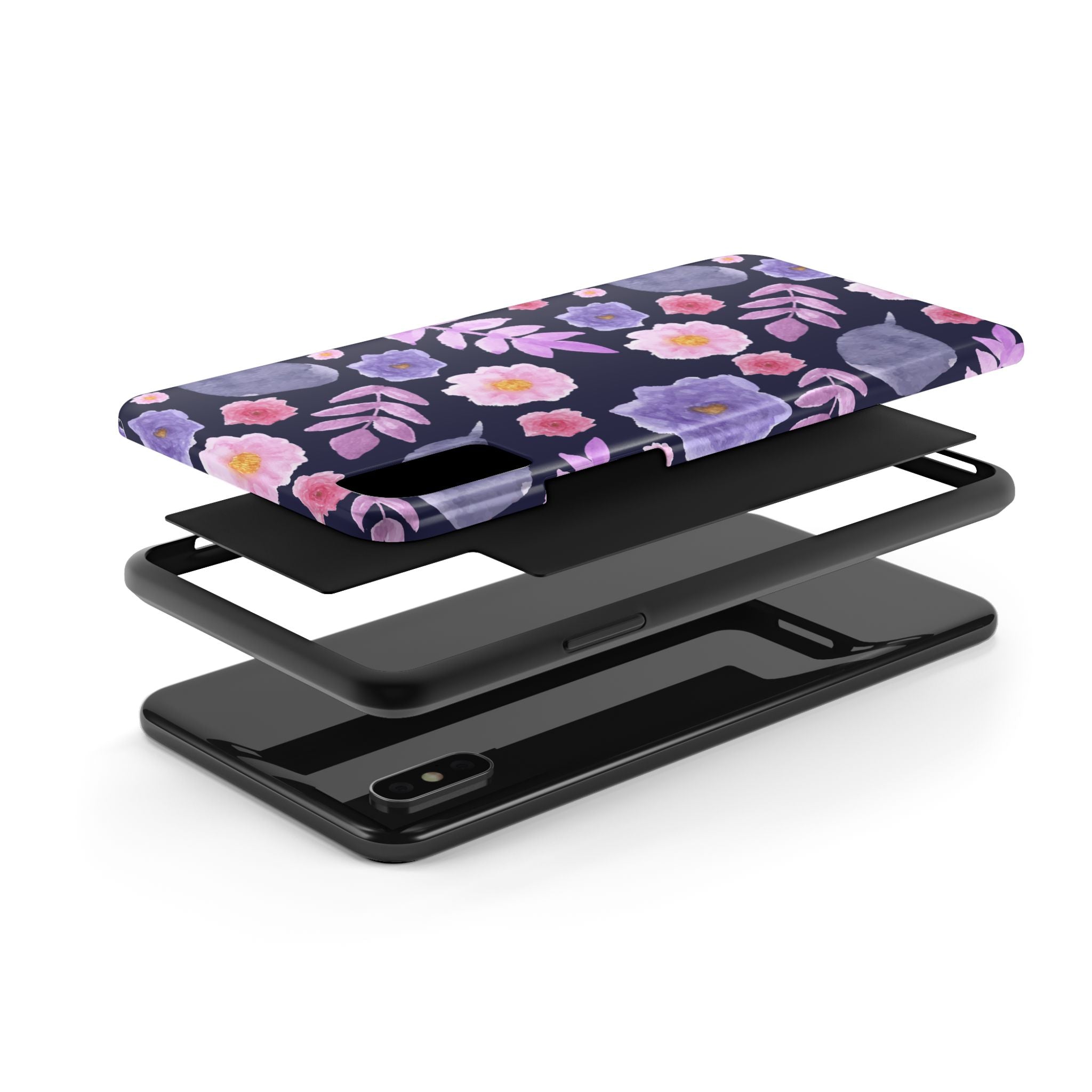 Purple Florals Phone Case (Apple & Android)
