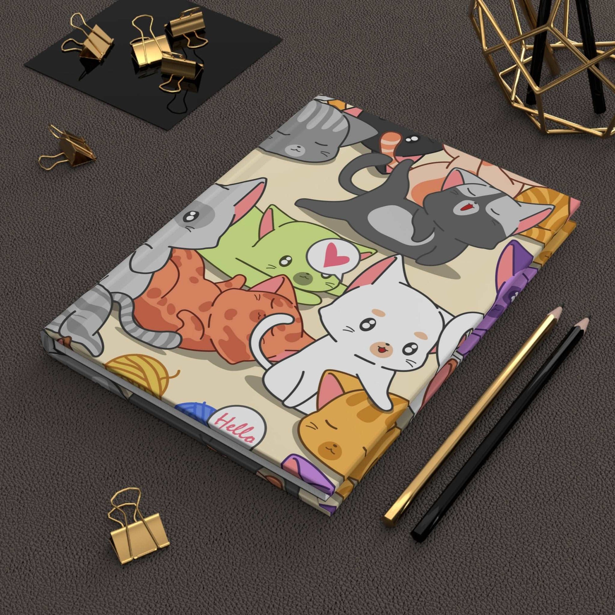 Kitty Playhouse Hardcover Matte Journal