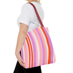 Retro Groovy Waves Tote Bag