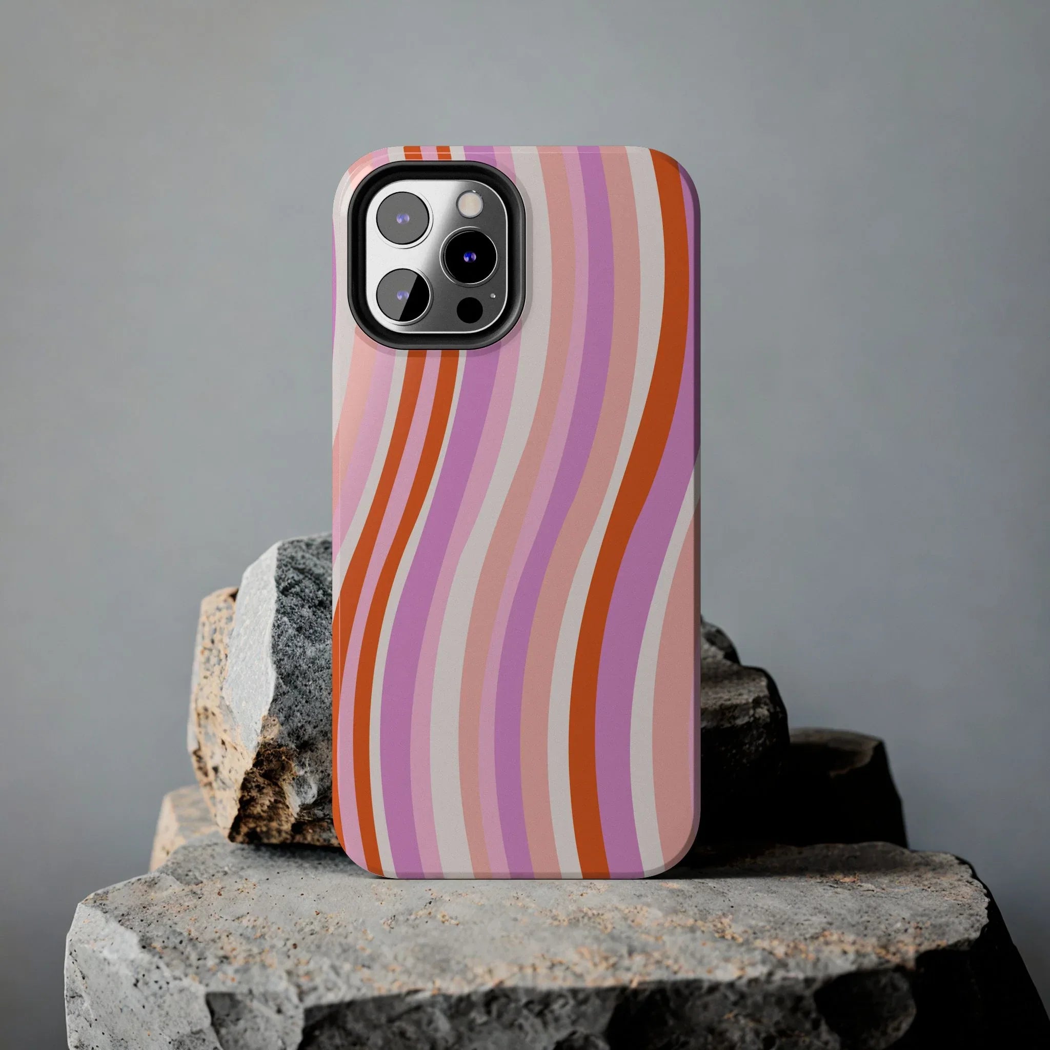Wave Nostalgia Phone Case (Apple & Android) - Pink Sweetheart