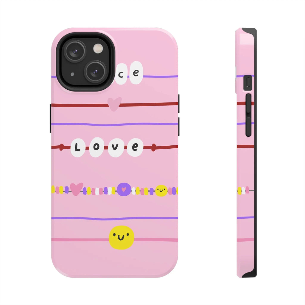 Bestie Bracelets Phone Case (Apple & Android) - Pink Sweetheart