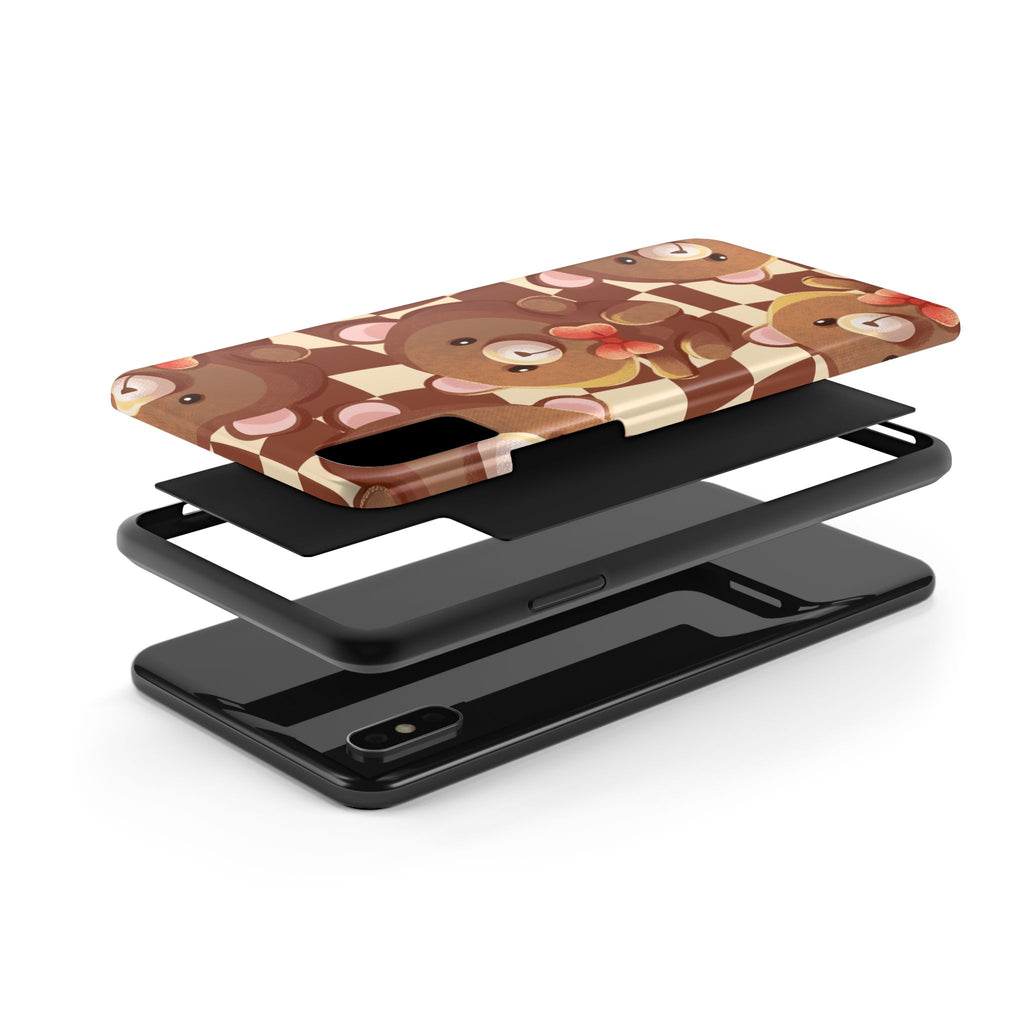 Retro Brown Bear Phone Case (Apple & Android)
