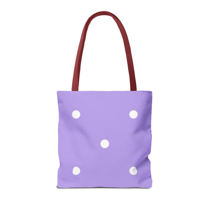 Pastel Purple Polka Dot Tote Bag