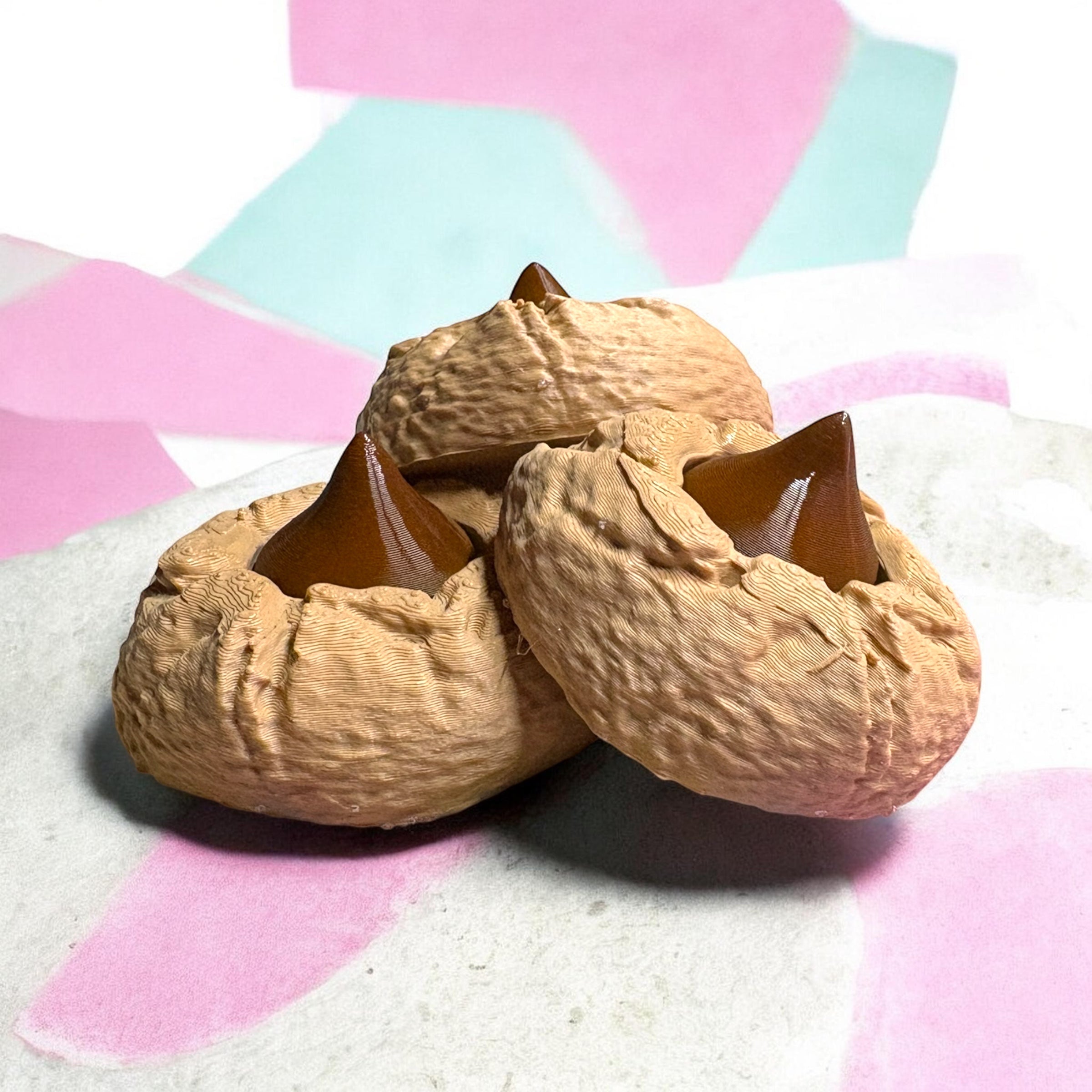 Classic Peanut Butter Blossom Clicker Fidget Keychain