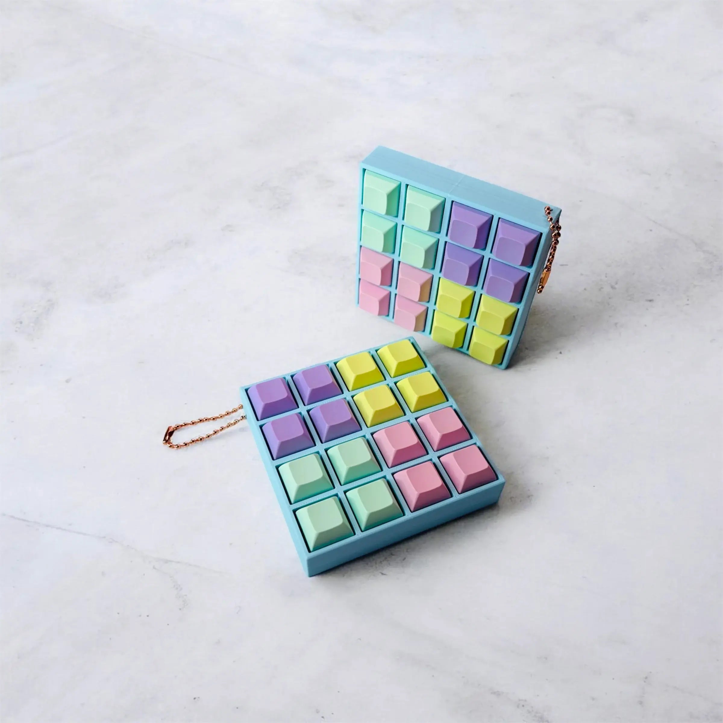 16 Key Multi-Sound Fidget Keychain