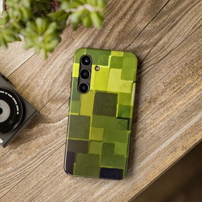 Chartreuse Patchwork Phone Case