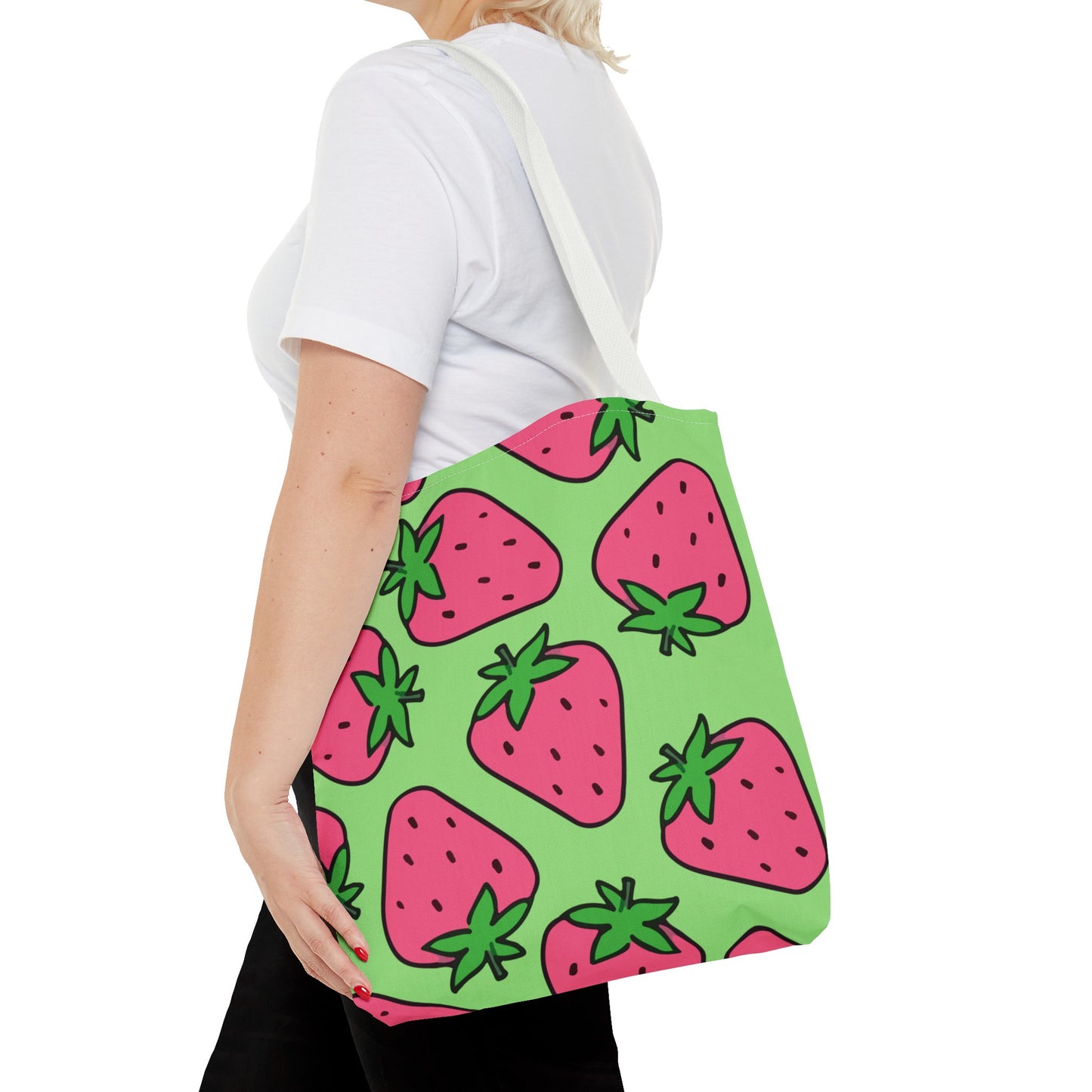 Cartoon Strawberries Tote Bag